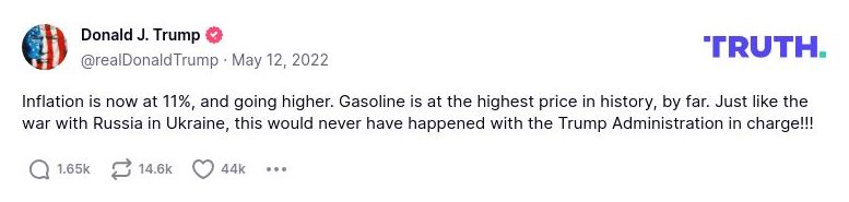 Post preview from Donald Trump