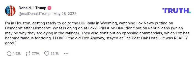 Post preview from Donald Trump