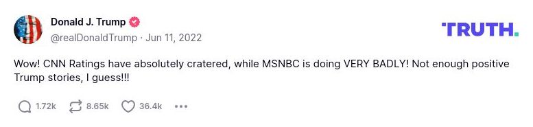 Post preview from Donald Trump