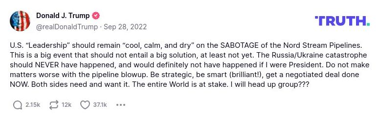 Post preview from Donald Trump