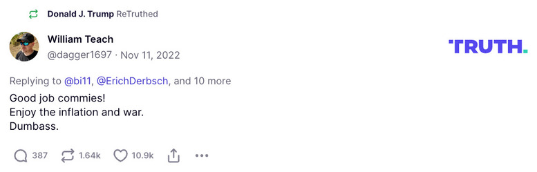 Post preview from Donald Trump