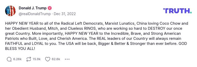 Post preview from Donald Trump