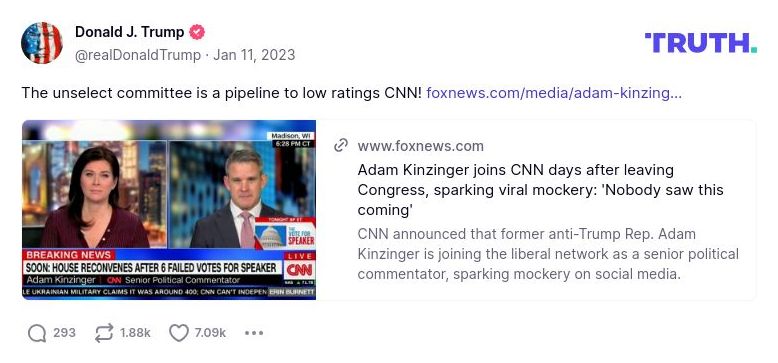 Post preview from Donald Trump