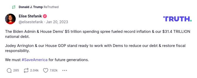 Post preview from Donald Trump