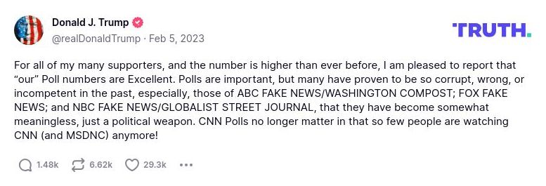 Post preview from Donald Trump