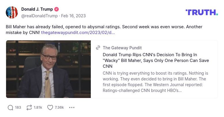 Post preview from Donald Trump