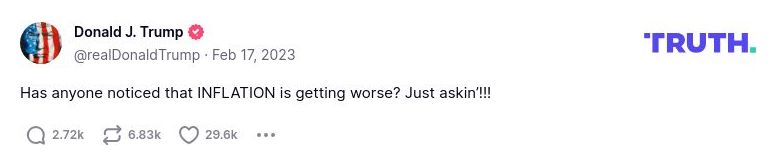 Post preview from Donald Trump