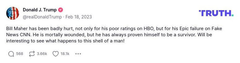 Post preview from Donald Trump