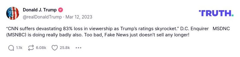 Post preview from Donald Trump