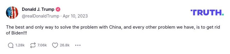 Post preview from Donald Trump