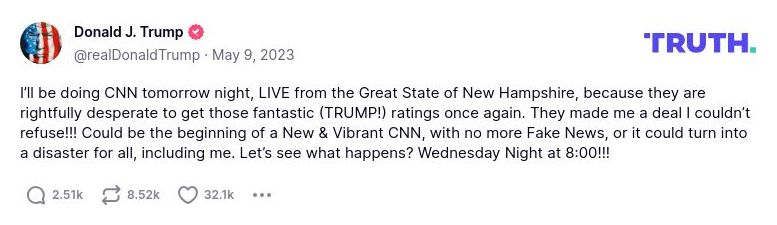 Post preview from Donald Trump