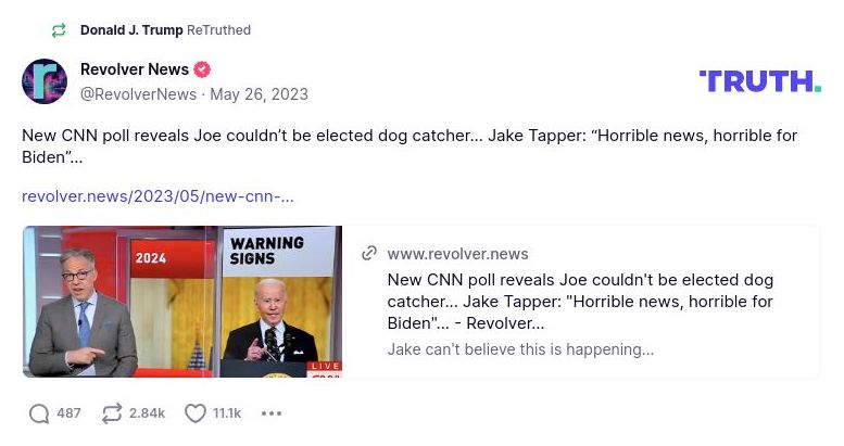 Post preview from Donald Trump