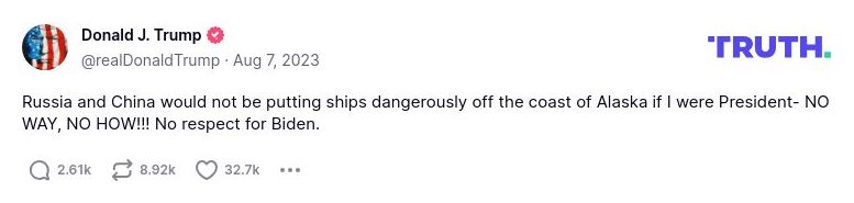 Post preview from Donald Trump