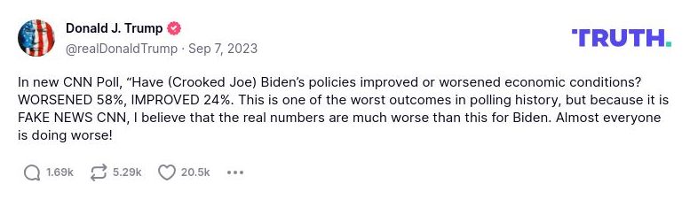 Post preview from Donald Trump