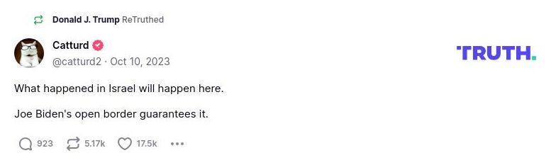 Post preview from Donald Trump