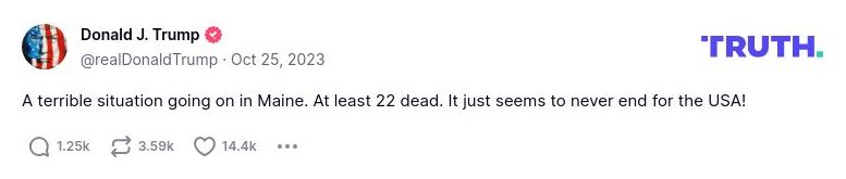 Post preview from Donald Trump