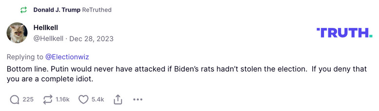 Post preview from Donald Trump