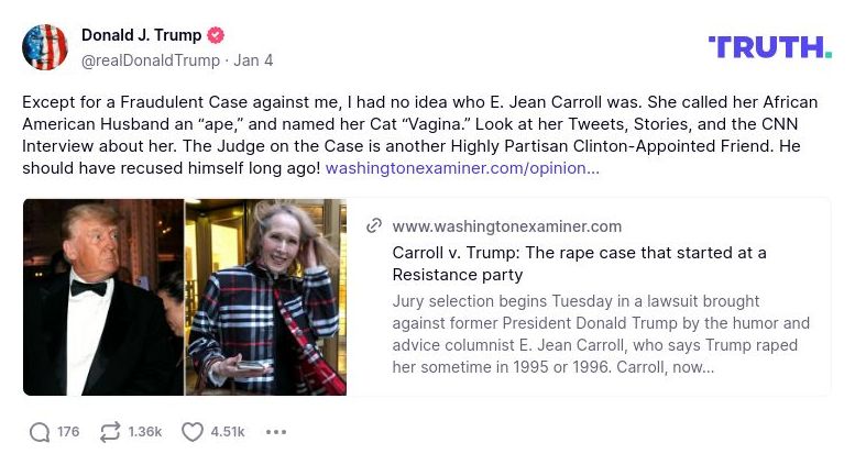 Post preview from Donald Trump