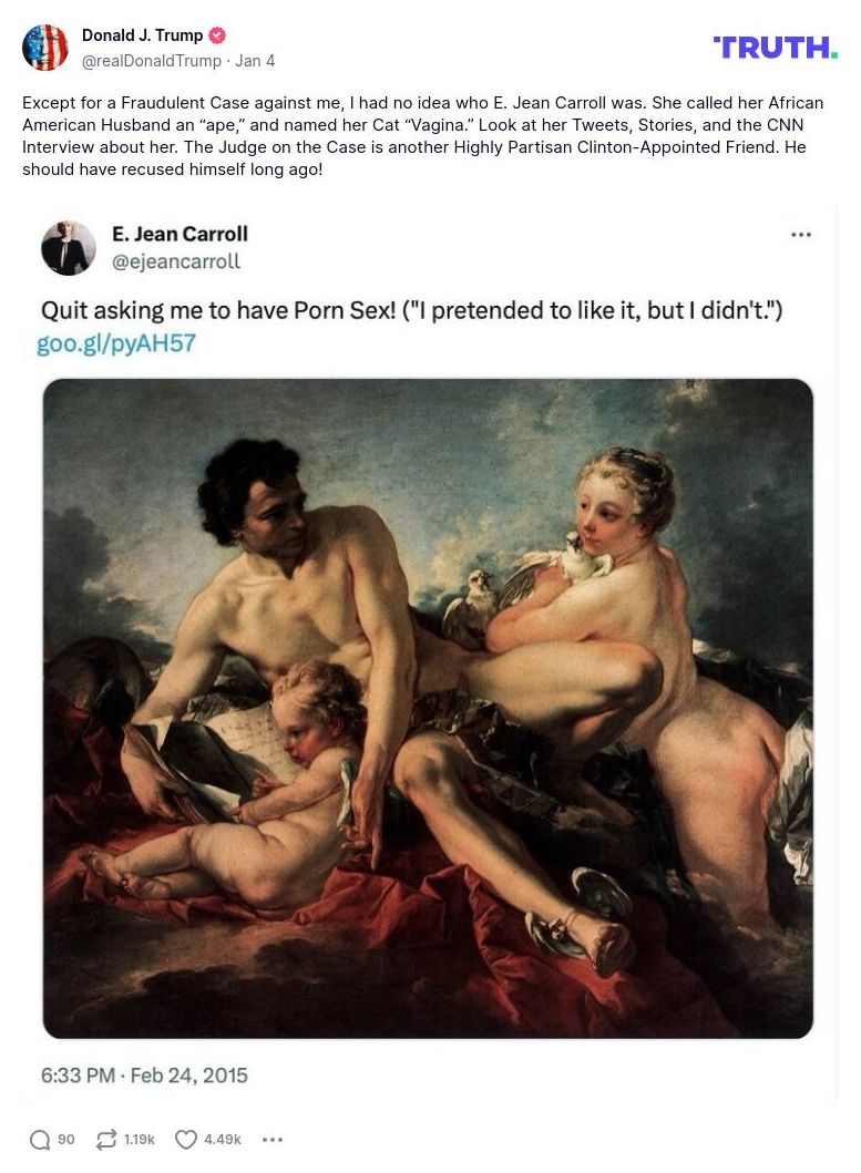 Post preview from Donald Trump