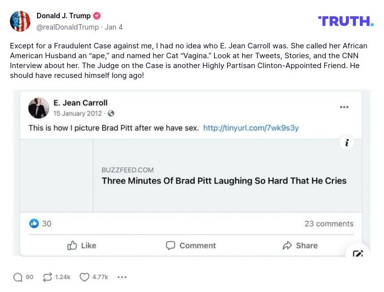 Post preview from Donald Trump