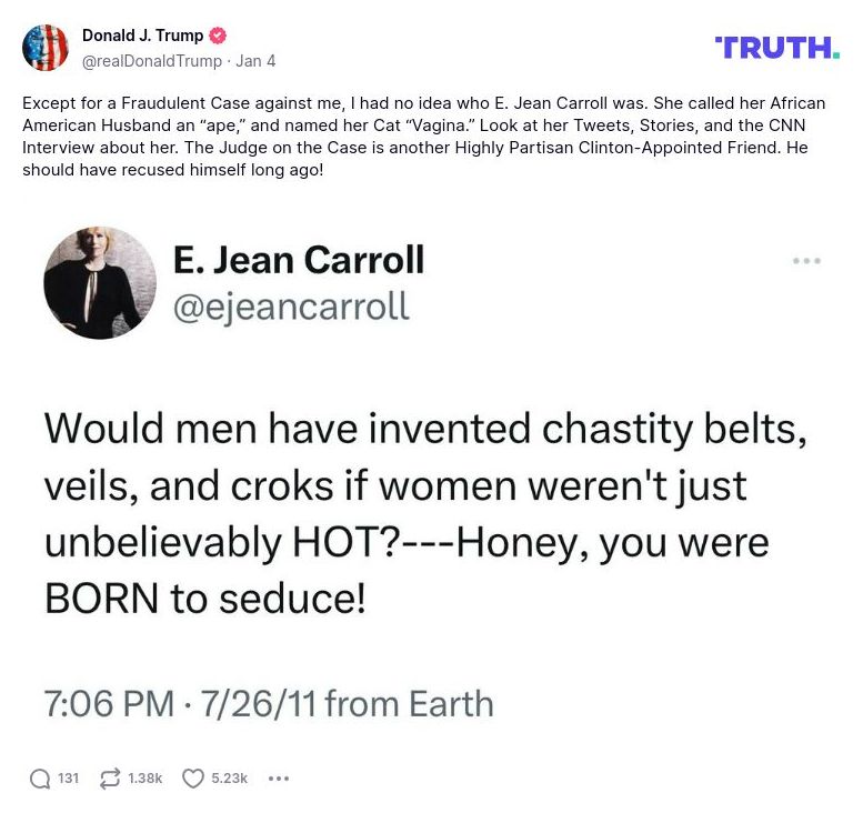 Post preview from Donald Trump