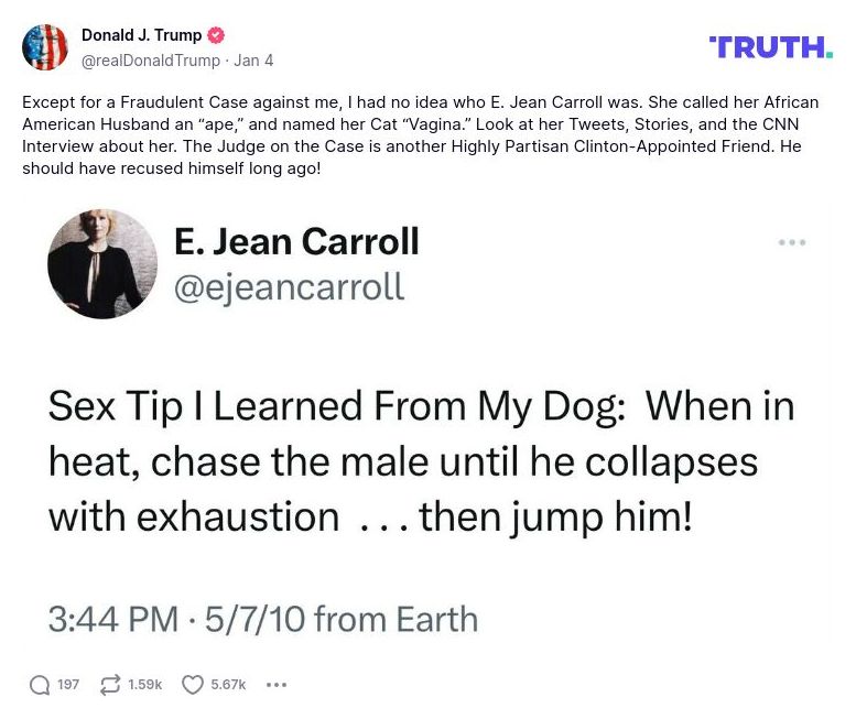 Post preview from Donald Trump