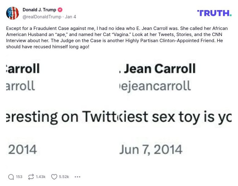 Post preview from Donald Trump