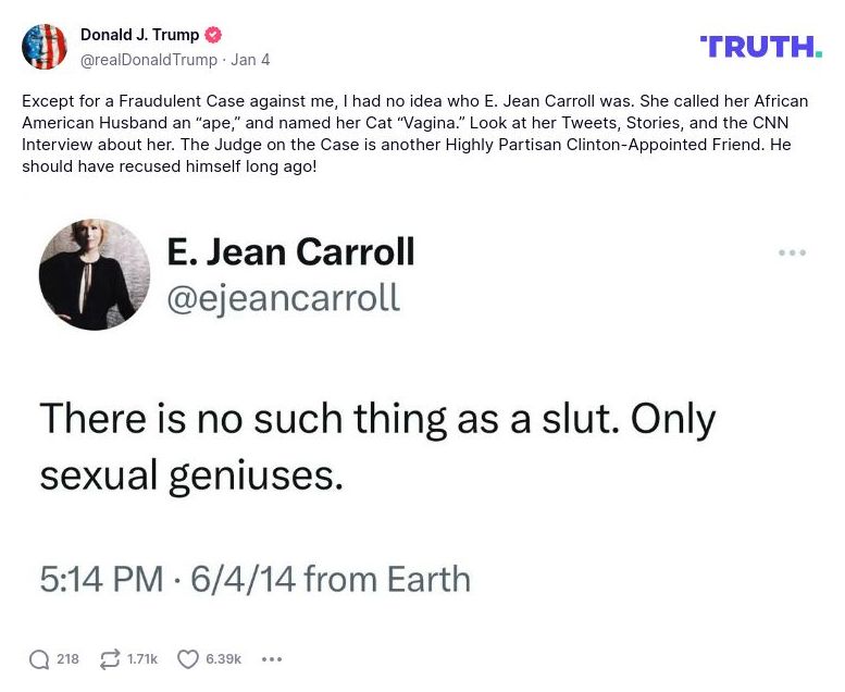 Post preview from Donald Trump