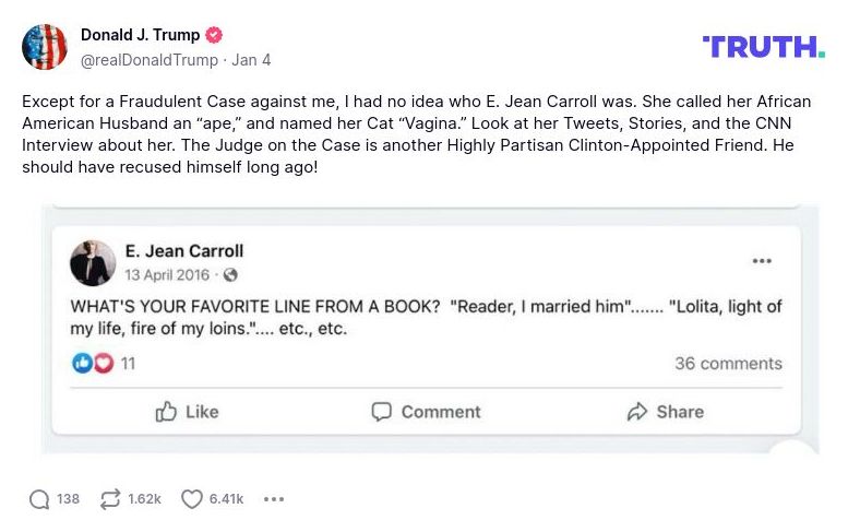 Post preview from Donald Trump