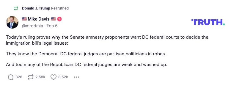 Post preview from Donald Trump