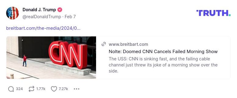 Post preview from Donald Trump