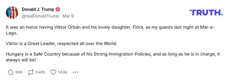 Post preview from Donald Trump