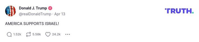 Post preview from Donald Trump