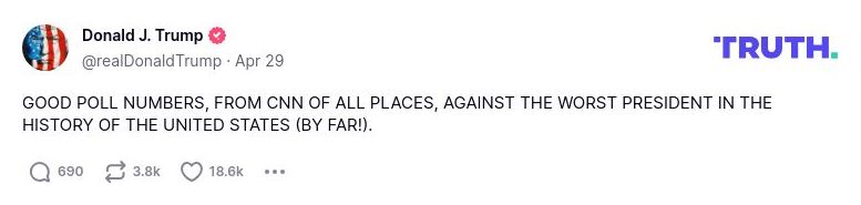 Post preview from Donald Trump