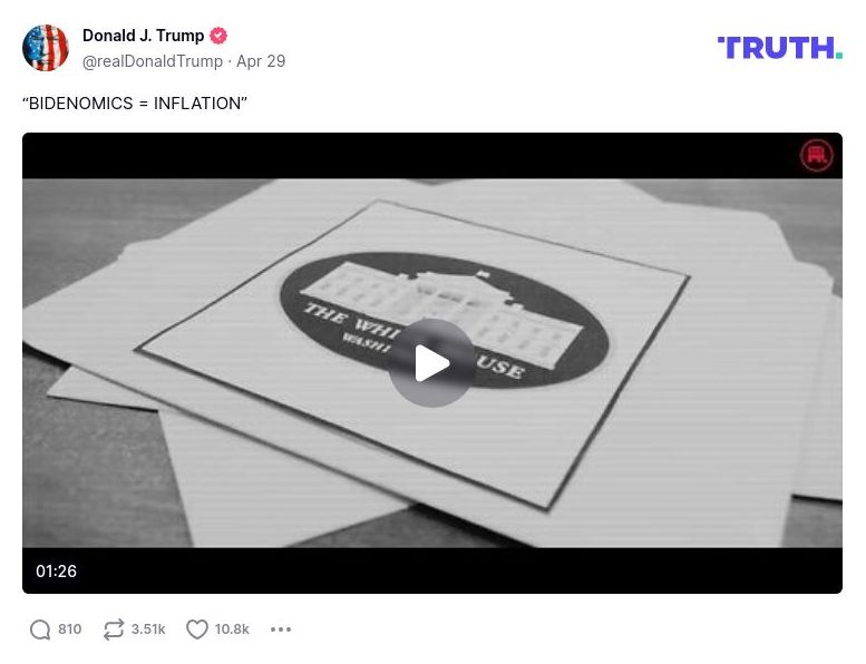 Post preview from Donald Trump