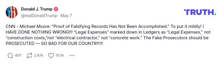 Post preview from Donald Trump