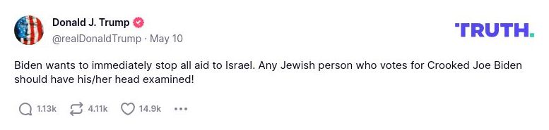 Post preview from Donald Trump