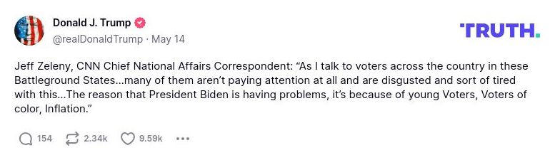 Post preview from Donald Trump