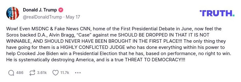 Post preview from Donald Trump