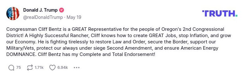 Post preview from Donald Trump