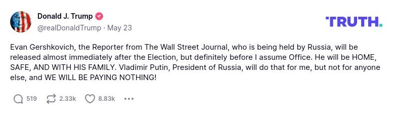 Post preview from Donald Trump