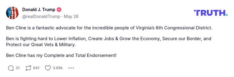 Post preview from Donald Trump