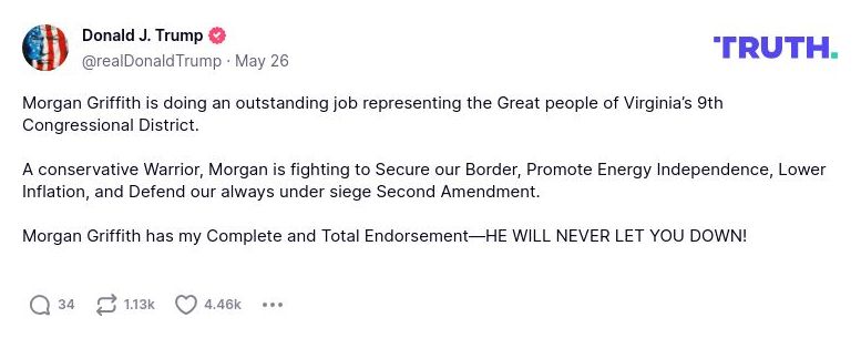 Post preview from Donald Trump