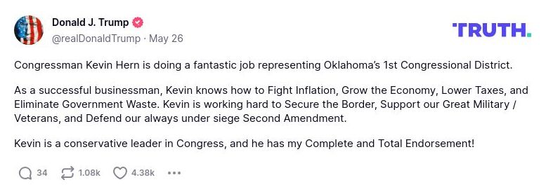 Post preview from Donald Trump