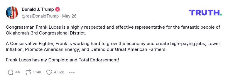 Post preview from Donald Trump