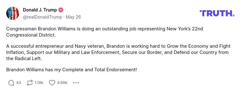 Post preview from Donald Trump