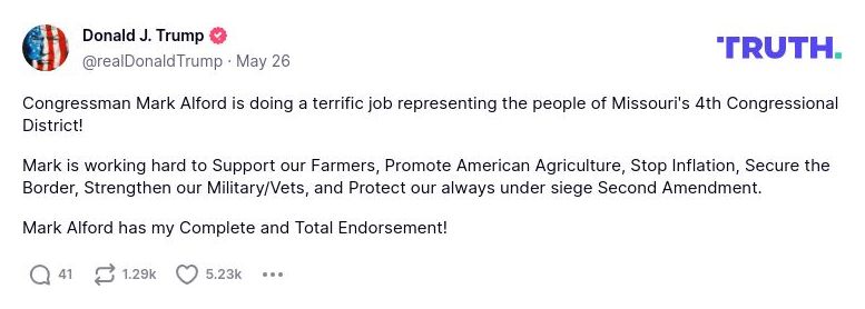 Post preview from Donald Trump