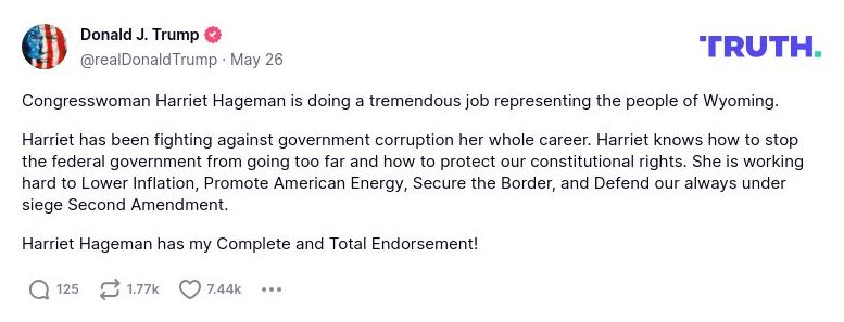 Post preview from Donald Trump