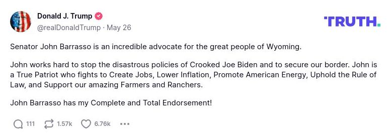 Post preview from Donald Trump