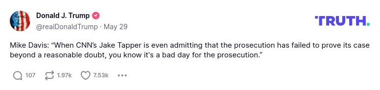 Post preview from Donald Trump